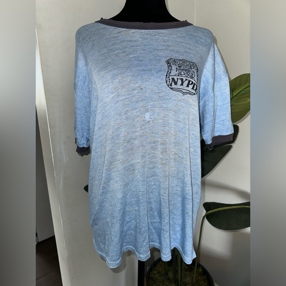 Jerzees Other - NYPD JERZEES Vintage Lightweight Paper thin T Shirt Size Large City of New York